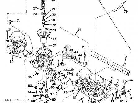 Yamaha Xs1100 1980 (a) Usa parts list partsmanual partsfiche