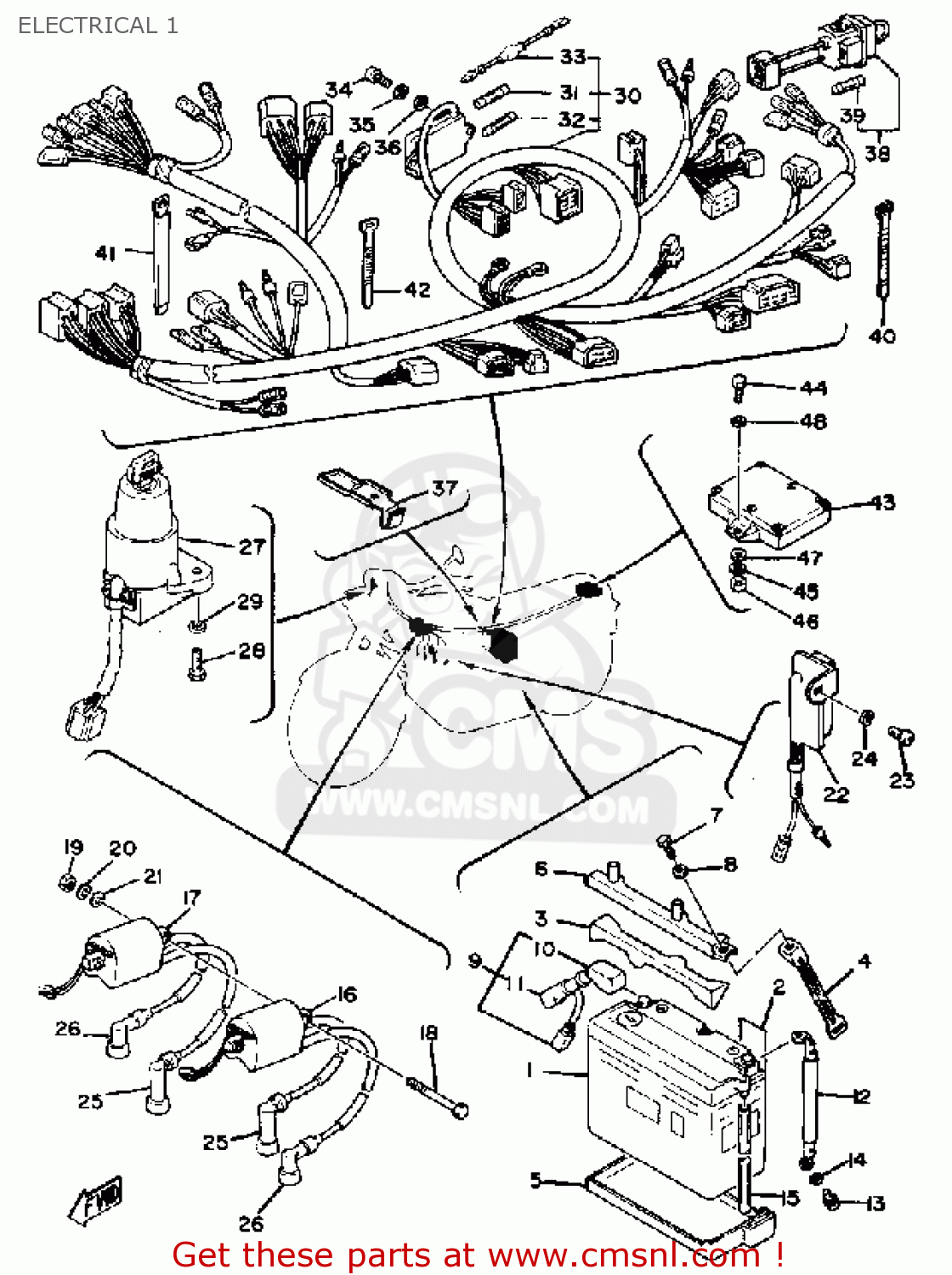 Yamaha XS1100 1980 (A) USA ELECTRICAL 1 buy original ELECTRICAL 1