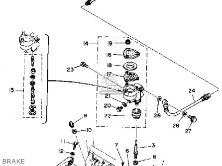 YAMAHA REAR BRAKE MASTER CYLINDER REBUILD KIT XS1100 1978-1981 Made In - Foto 6