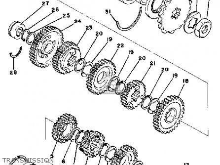 Yamaha XS400 1981 USA parts lists and schematics