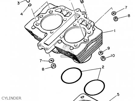 Yamaha XS400 1982 MAXIM USA parts lists and schematics xs400 headlight diagram 