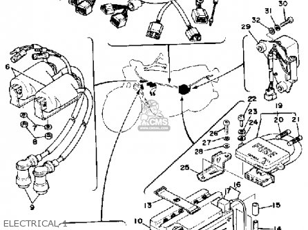 Yamaha XS400-2 1978 USA parts lists and schematics