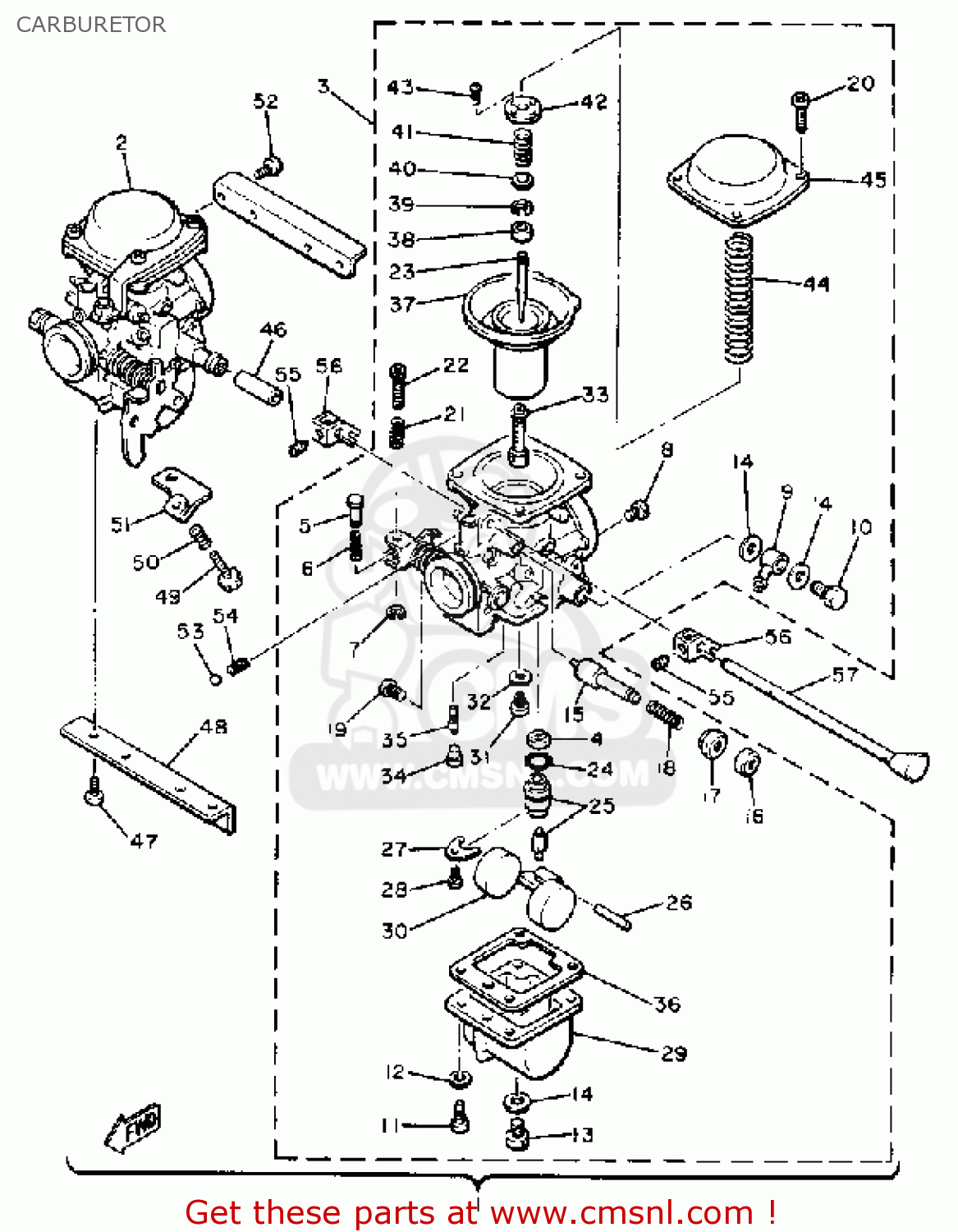 Yamaha XS400-2 SPECIAL 1980 (A) USA CARBURETOR - buy original ...