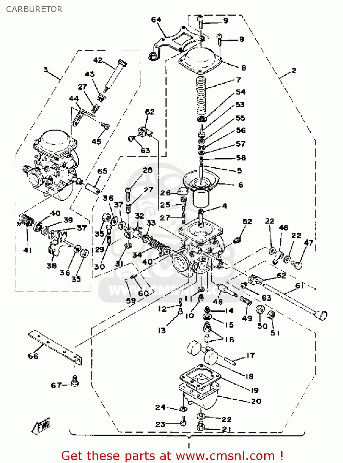 Yamaha Xs400-2e 1978 Carburetor - schematic partsfiche yamaha xt 550 wiring diagram 