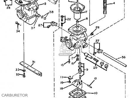 Yamaha XS400 MAXIM 1983 (D) USA parts lists and schematics