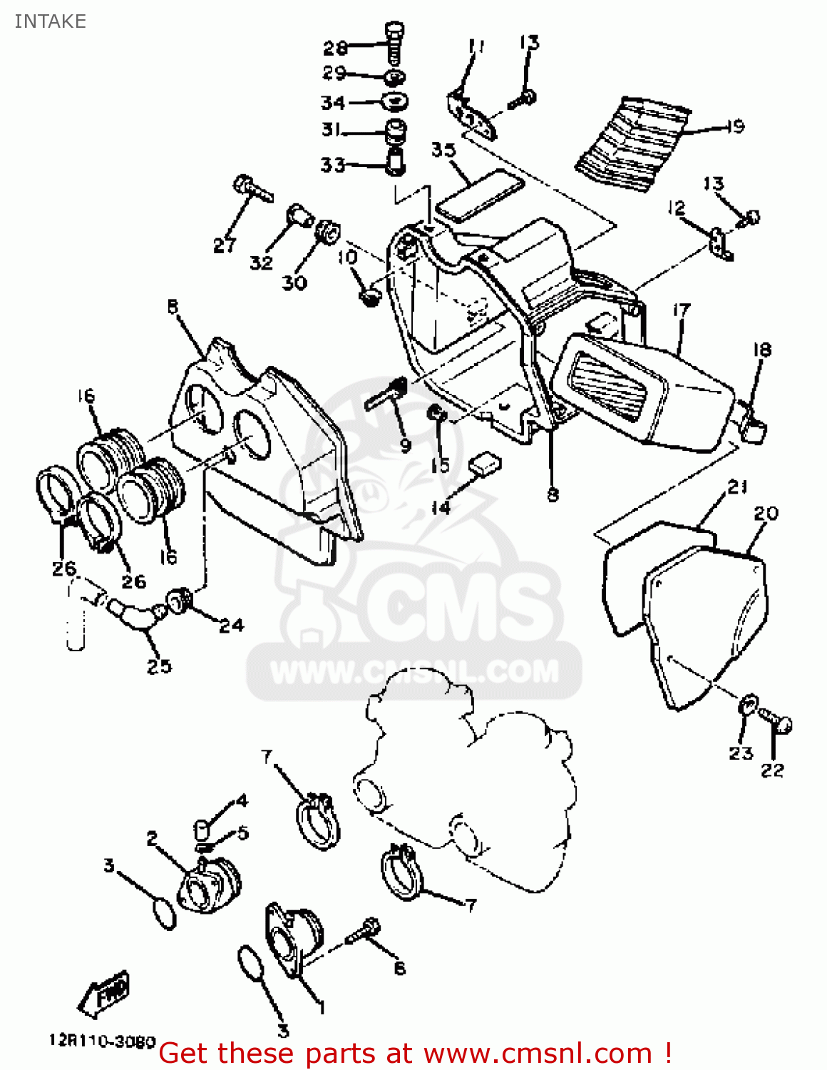 Yamaha Xs400 Maxim 1983 (d) Usa Intake - Buy Original Intake Spares Online