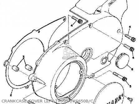 Yamaha XS650 1975 USA Parts Lists And Schematics