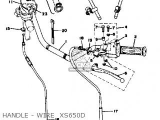 Yamaha XS650 1977 USA parts lists and schematics