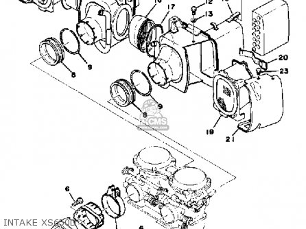 Yamaha XS650 1977 USA parts lists and schematics