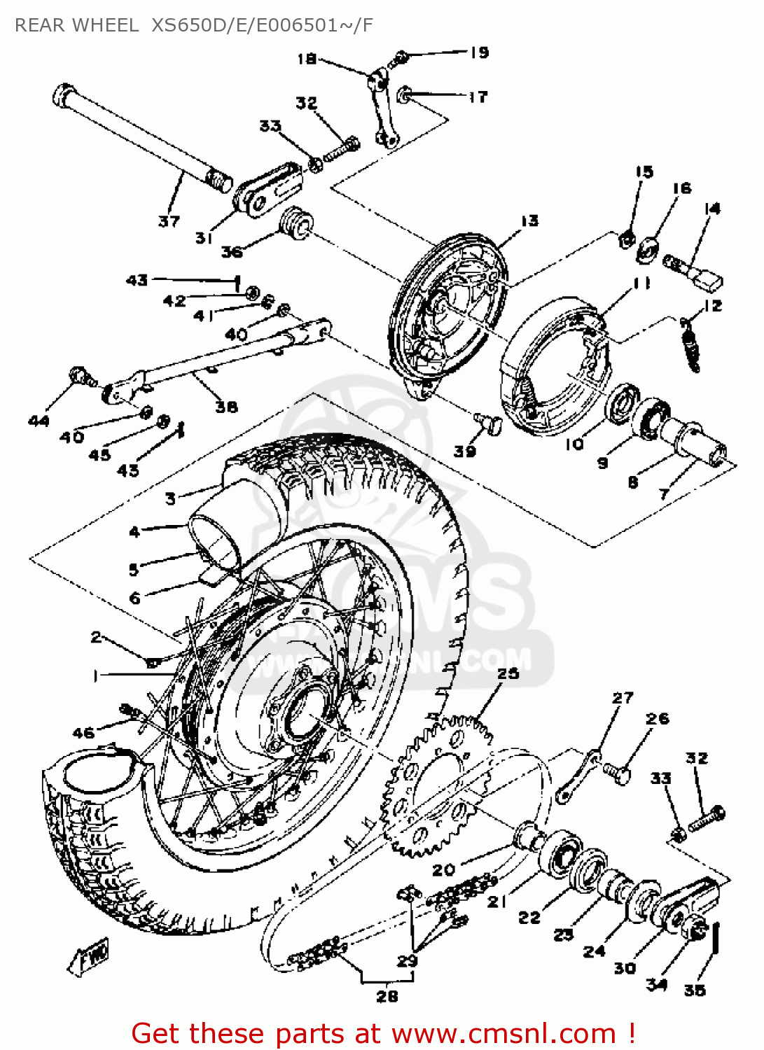 Xs650 wheels deals