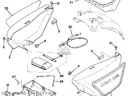 Yamaha XS750-2 1977 USA CANADA parts lists and schematics 1977 yamaha xs 750 wiring diagram 