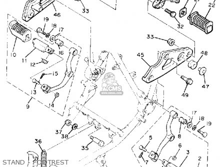 Yamaha XS850 1981 (B) USA parts lists and schematics