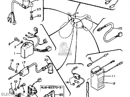 Yamaha XT125C DUAL PURPOSE 1983 (D) USA parts lists and schematics