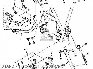 Yamaha XT200 DUAL PURPOSE 1983 (D) USA parts lists and schematics