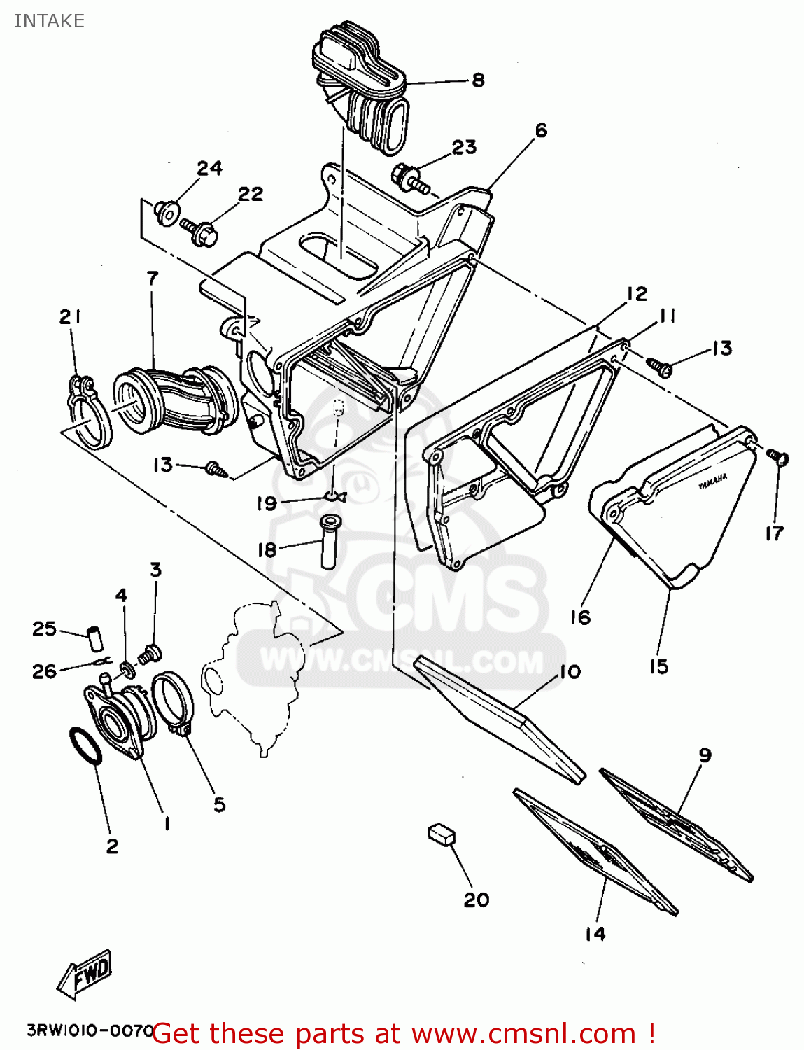 Yamaha XT225 XT225C 1994 (R) USA CALIFORNIA INTAKE buy original