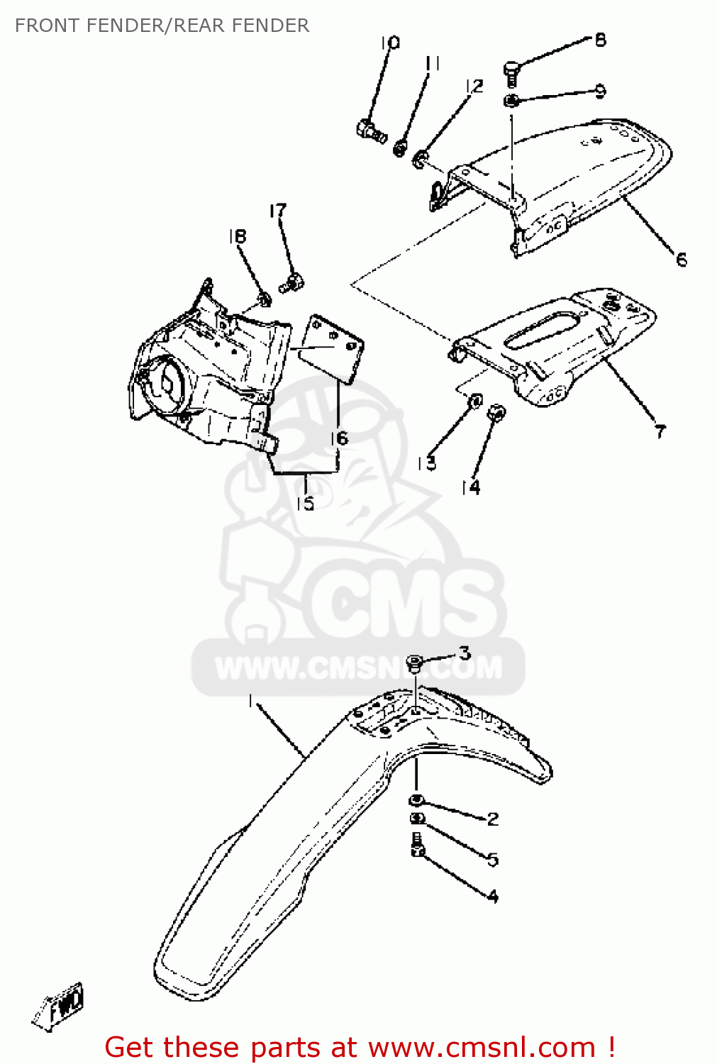 xt250 fender eliminator