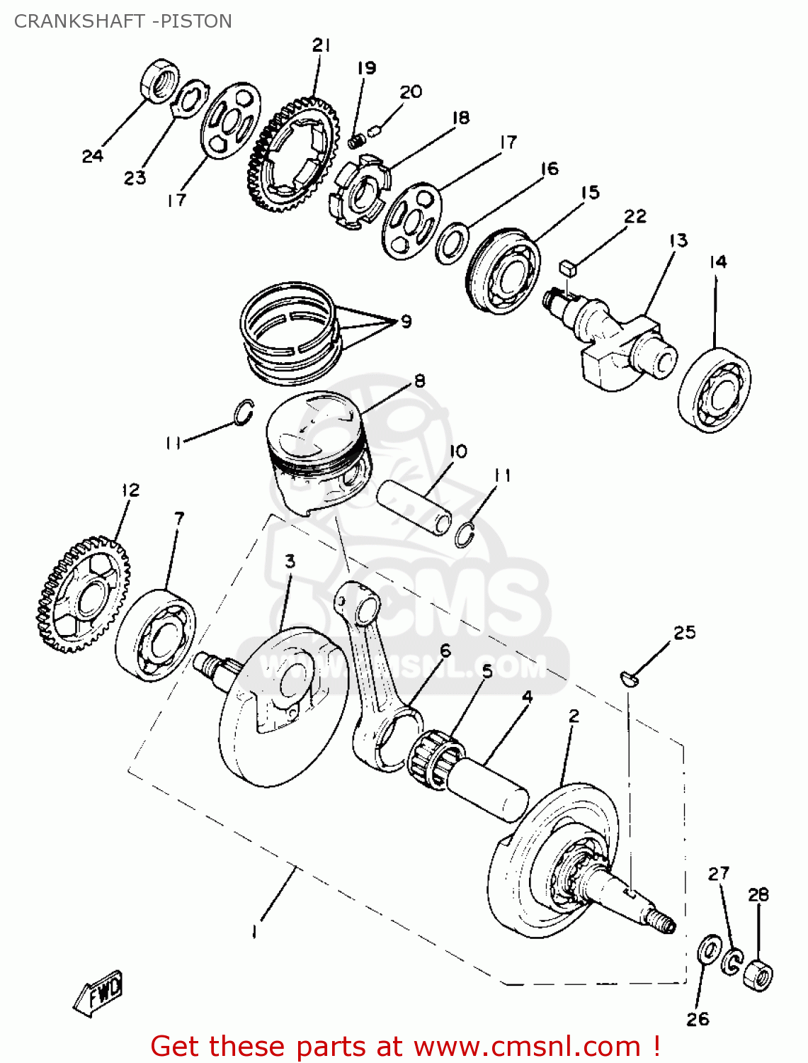 Yamaha XT250 DUAL PURPOSE 1982 (C) USA parts lists and schematics