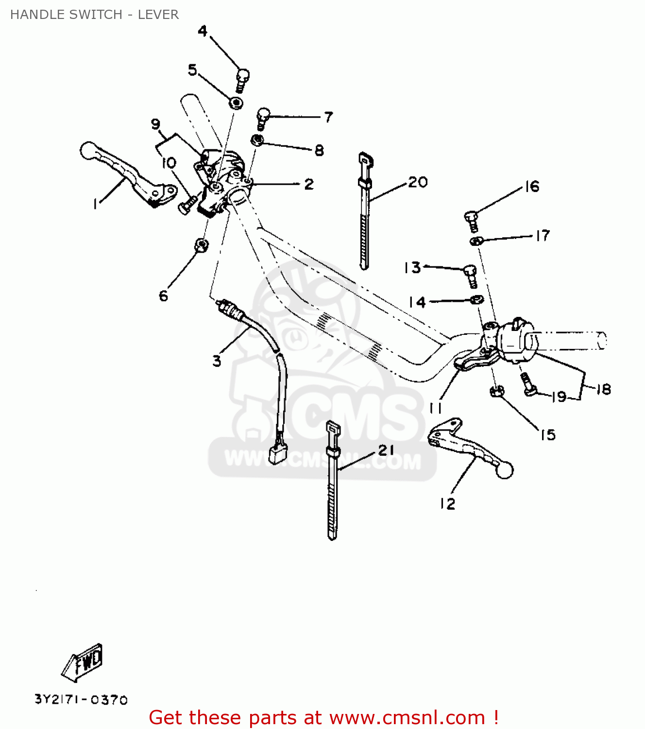 Yamaha XT250 DUAL PURPOSE 1982 (C) USA HANDLE SWITCH LEVER buy