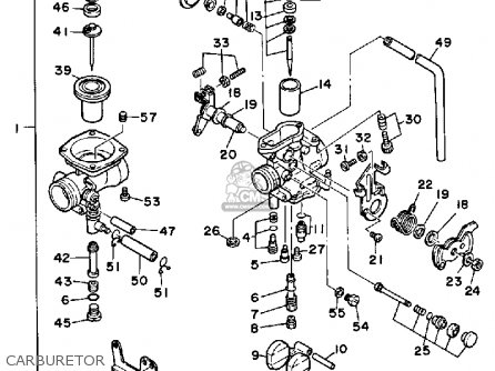 Yamaha XT250 DUAL PURPOSE 1984 (E) USA parts lists and schematics