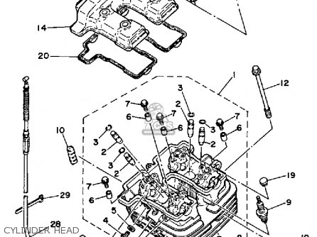 Yamaha XT250 Dual Purpose 1984 XT250L XT250LC Parts List Manual Microfiche n61 