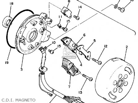 Yamaha XT250C DUAL PURPOSE 1983 (D) CALIFORNIA parts lists and schematics