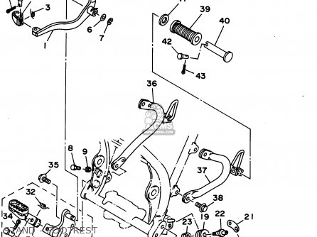 Yamaha XT350 1995 (S) USA parts lists and schematics