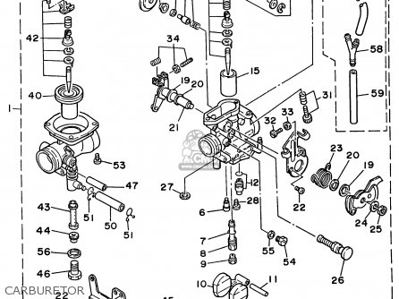 Yamaha XT350 1996 (T) USA parts lists and schematics