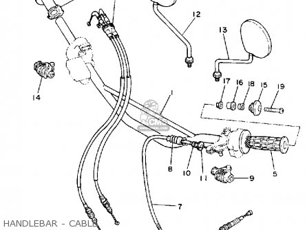 Yamaha XT350 DUAL PURPOSE 1988 (J) USA parts lists and