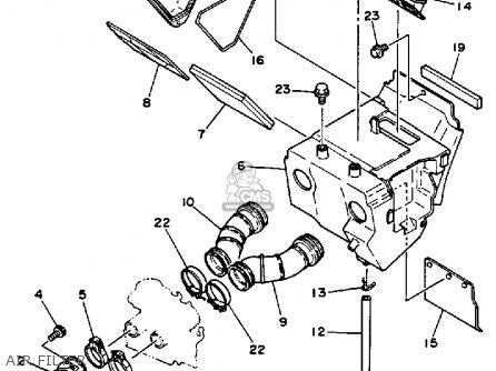 Yamaha XT350 DUAL PURPOSE 1989 (K) USA parts lists and schematics