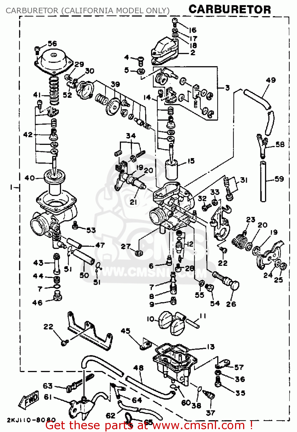 yamaha xt350 carb