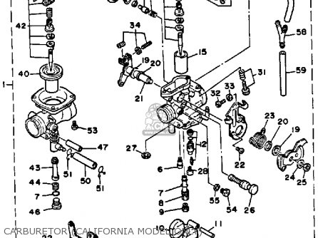 Yamaha XT350 DUAL PURPOSE 1990 (L) USA parts lists and schematics