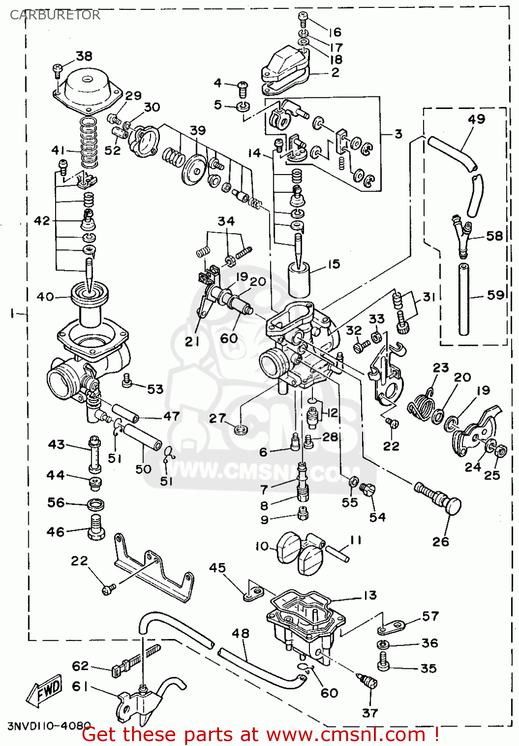 Yamaha XT350C 1994 (R) CALIFORNIA CARBURETOR - buy ... yamaha bruin 350 wire diagram 