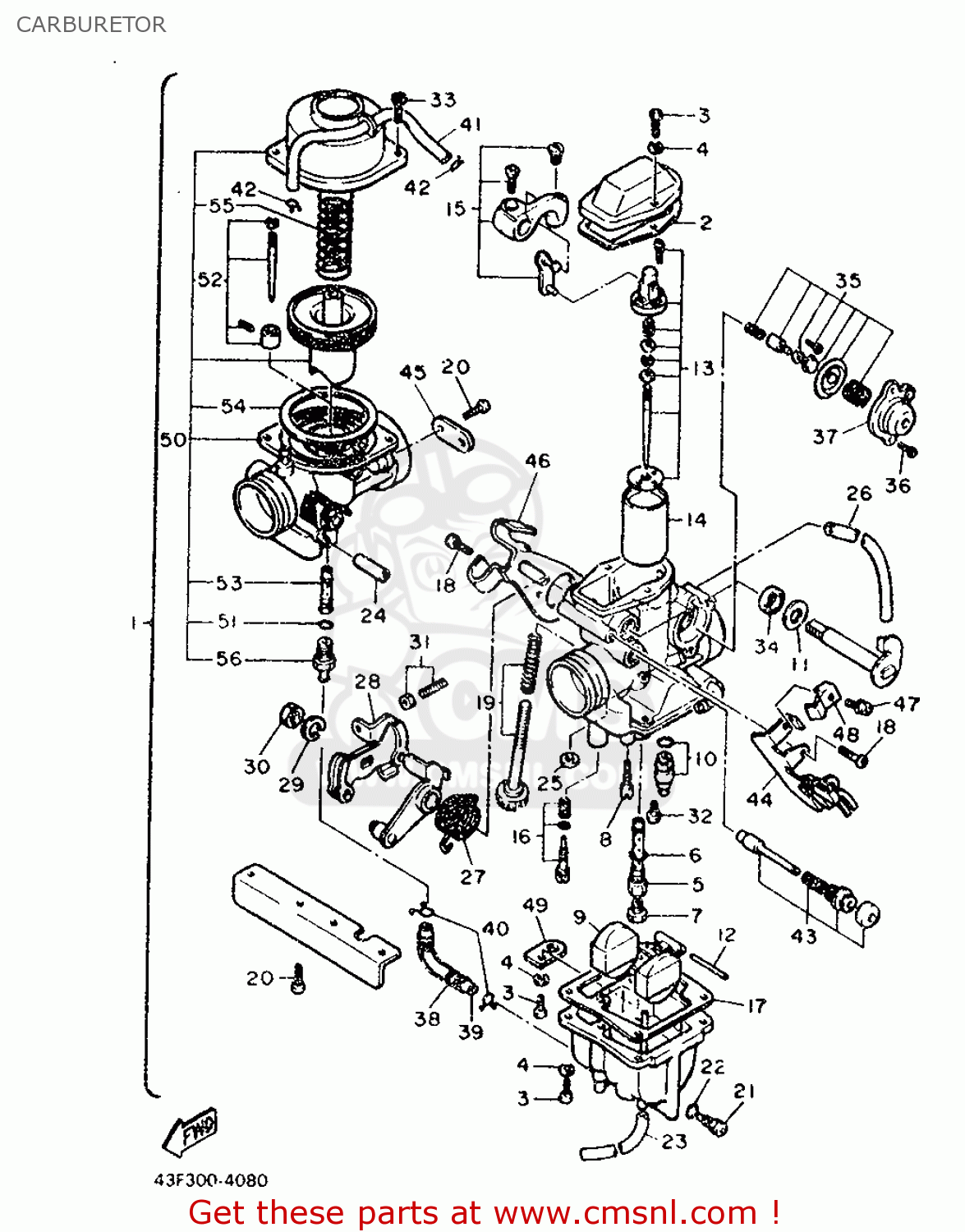 Yamaha XT600 1986 43F FRANCE 2643F-351F1 CARBURETOR - buy original ...