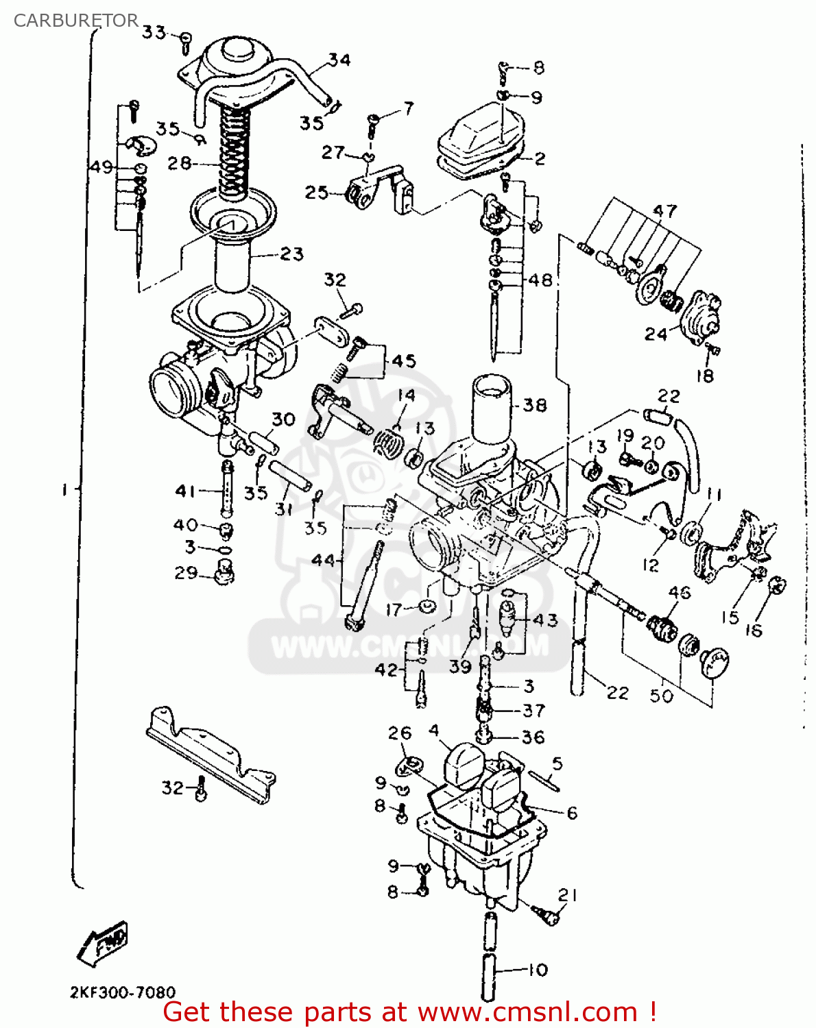 Yamaha XT600 1987 2KF EUROPE 272KF-300E2 CARBURETOR - buy original ...