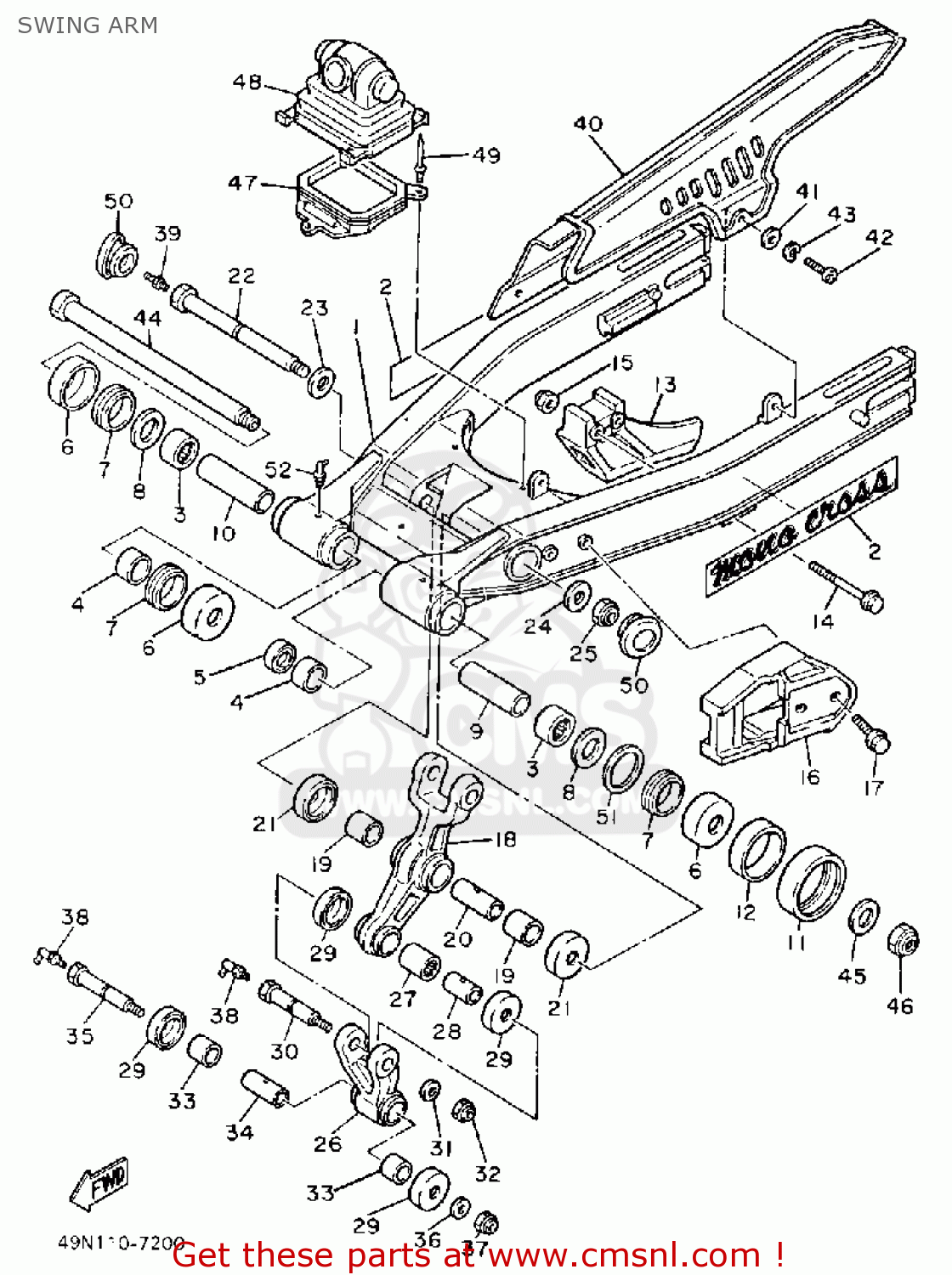 Yamaha XT600 DUAL PURPOSE 1988 (J) USA SWING ARM buy original SWING