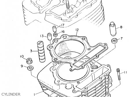 Yamaha XT600E 1994 (R) USA parts lists and schematics