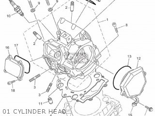 01 CYLINDER HEAD - XT660Z 2013 2BD3 EUROPE TENERE 1M2BD-300E1