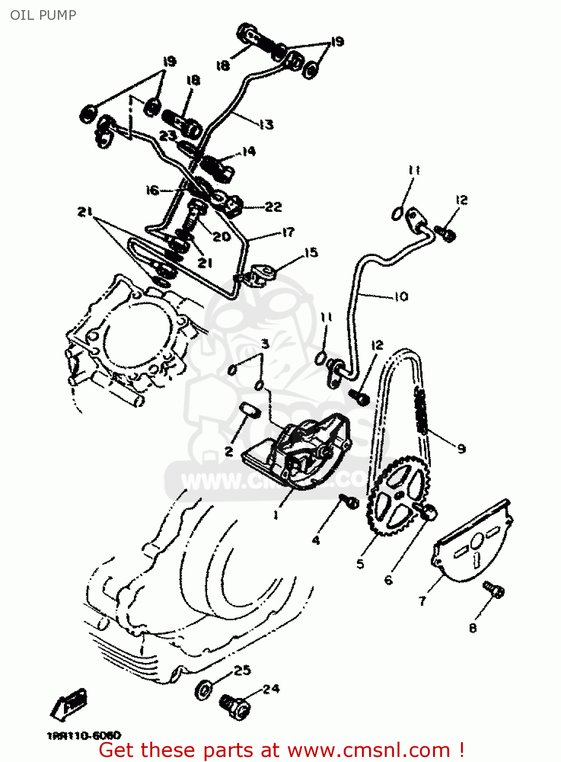 Yamaha XV1100 1989 3LP1 ALL COUNTRIES 293LP310E1 OIL PUMP buy