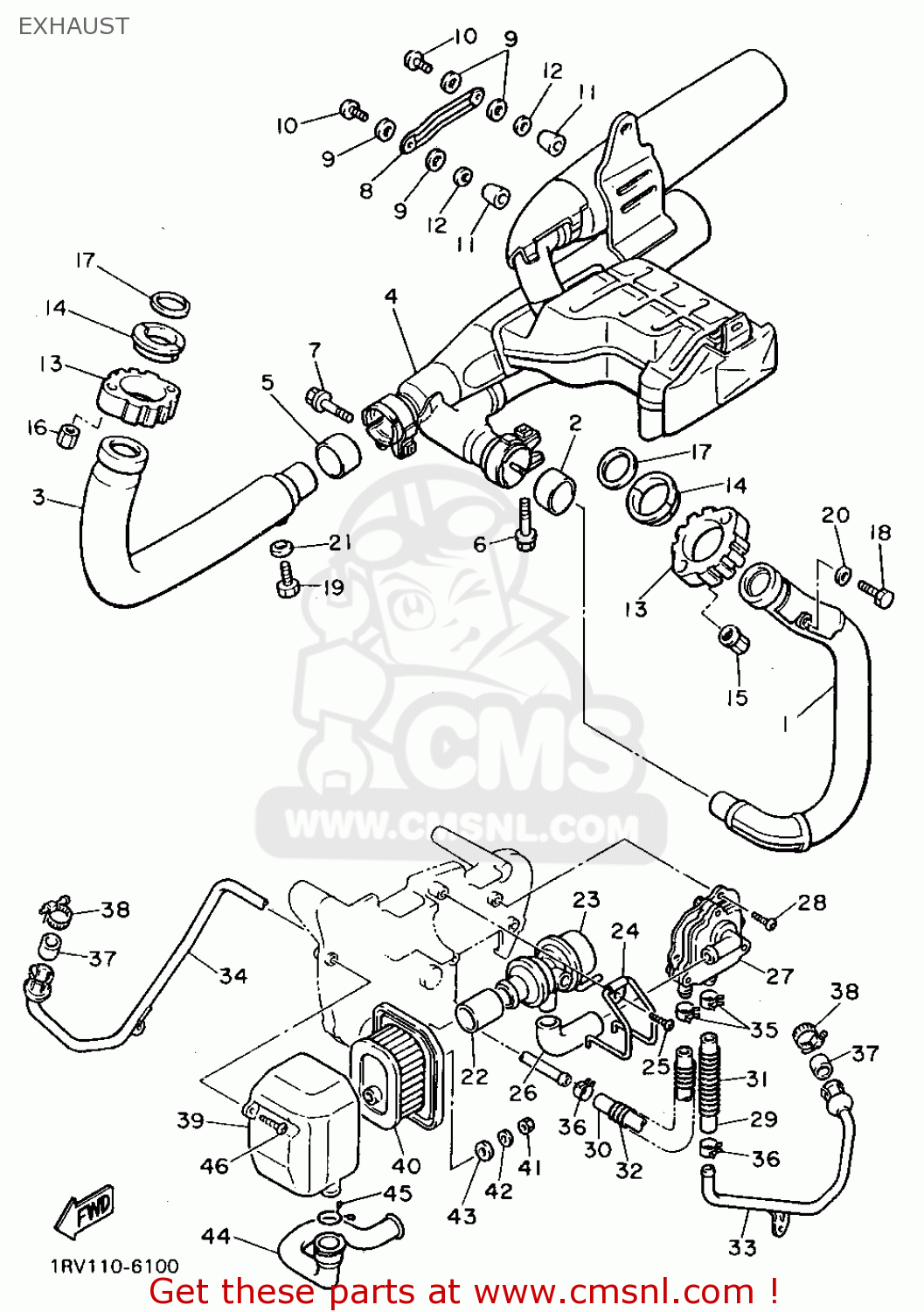 yamaha xv950 exhaust