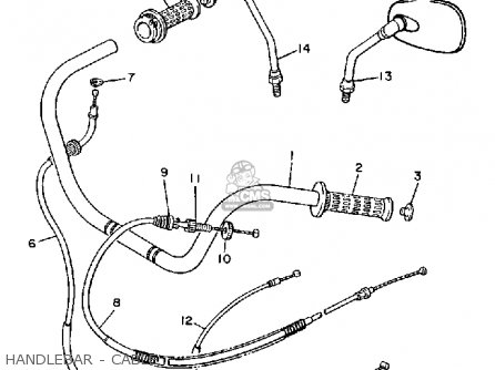 Yamaha XV1100 VIRAGO 1986 (G) USA parts lists and schematics