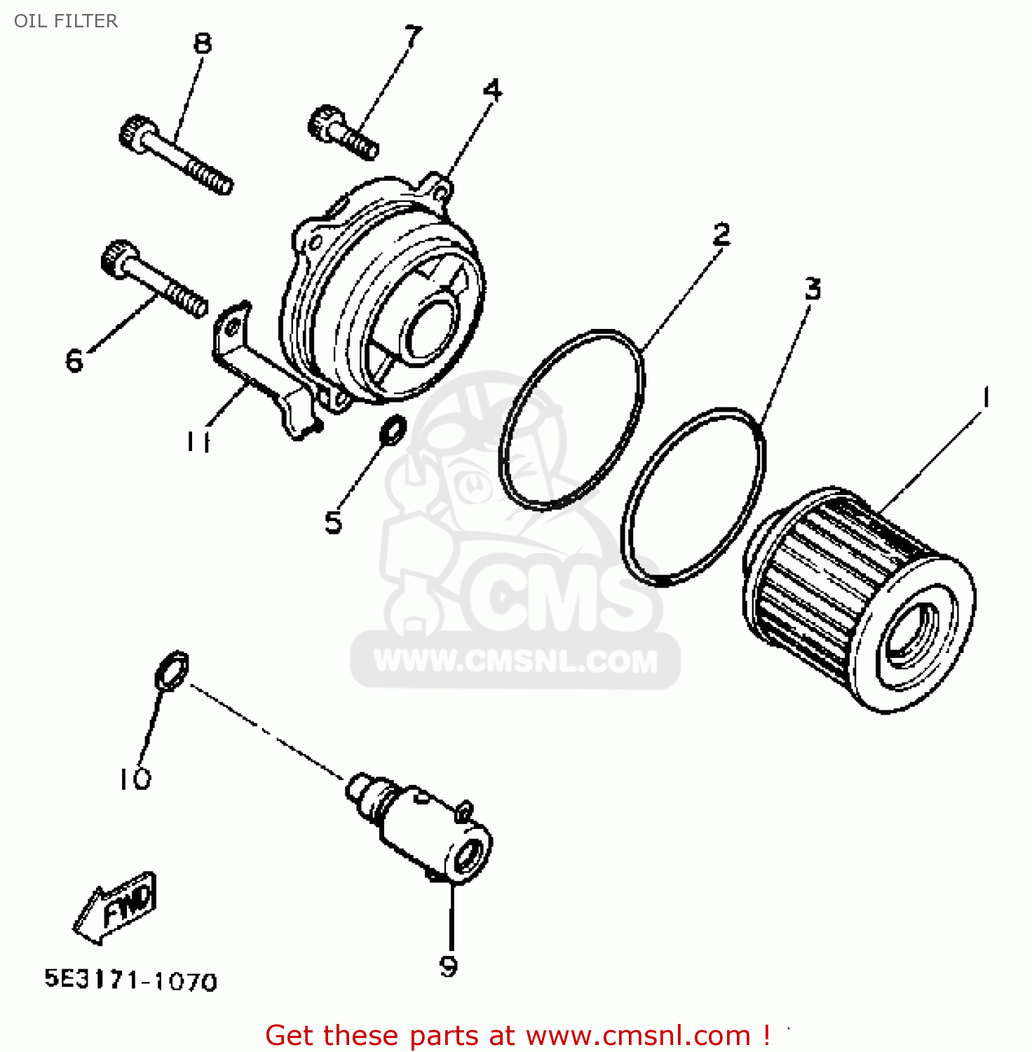 Kit Entretien Filtre à Air/à Huile 4 Bougies Yamaha XV1000 Virago De 1989 à 2000