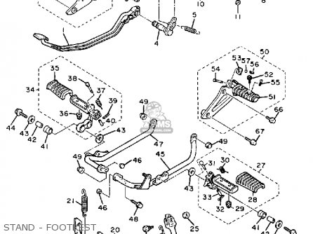 Yamaha Xv1100 Virago 1988 (j) Usa parts list partsmanual ... yamaha virago 920 wiring diagram 