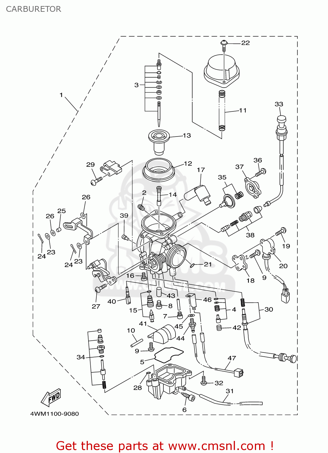 2000 yamaha roadstar 1600 shop carburetor