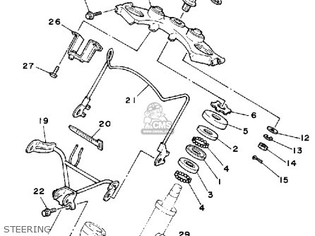 yamaha xv535 virago 1990 l usa steering_mediumyau1102d 12_100b