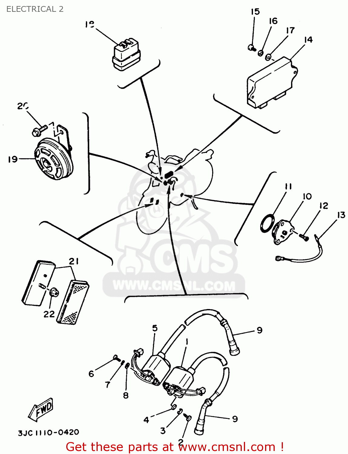 Yamaha XV535 VIRAGO 1993 (P) USA ELECTRICAL 2 buy original ELECTRICAL