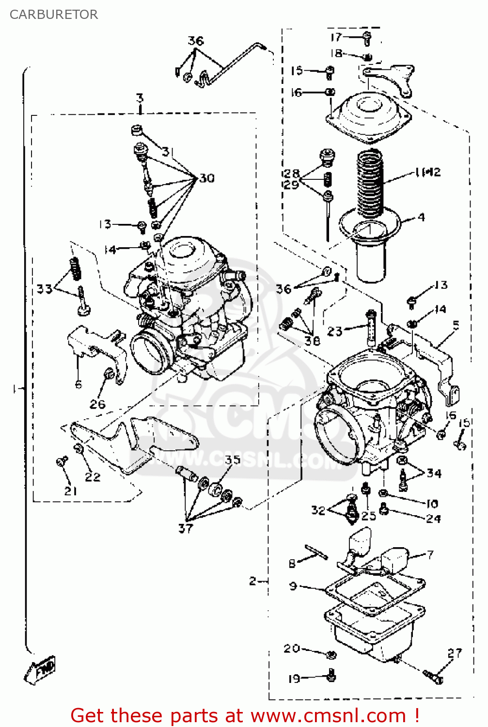 1981 yamaha virago 750 shop carburetor