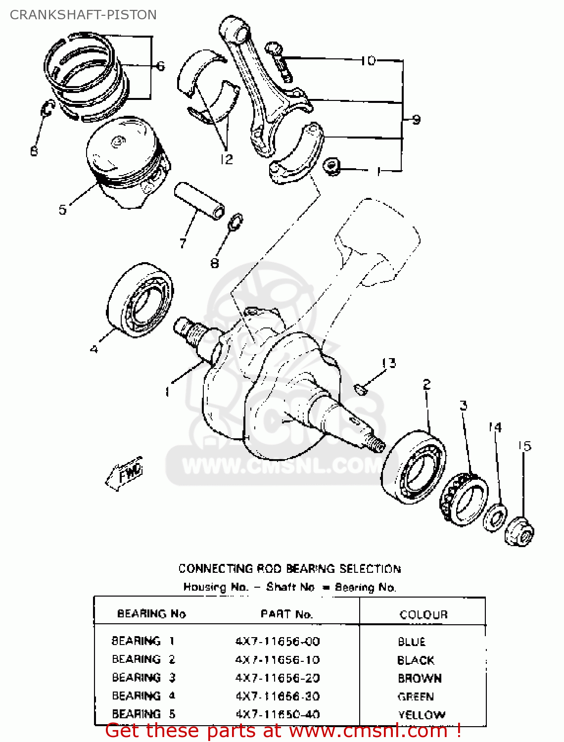 1981 YAMAHA VIRAGO XV750 PARTS visual data 8