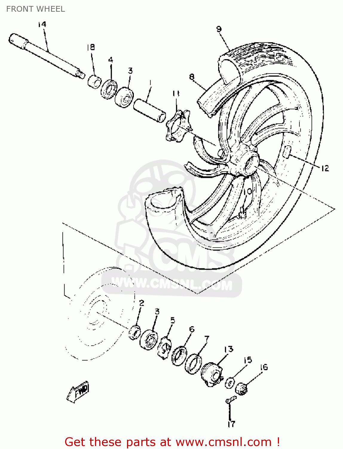 1981 YAMAHA VIRAGO XV750 PARTS visual data 2