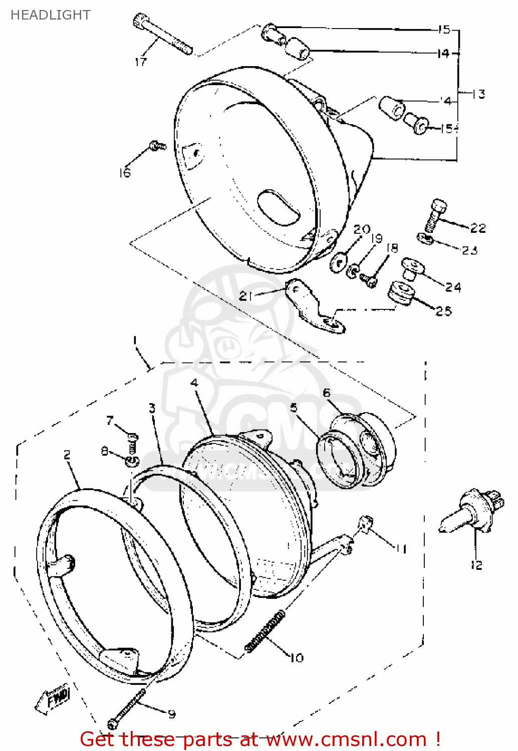 1981 YAMAHA VIRAGO XV750 PARTS visual data 5
