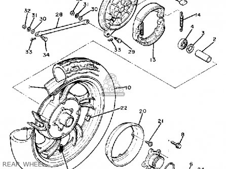 Yamaha XV750 VIRAGO 1982 (C) USA parts lists and schematics